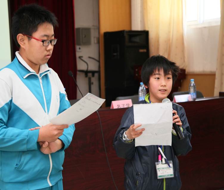 2014年，11岁的中出凌央在月坛中学.jpg